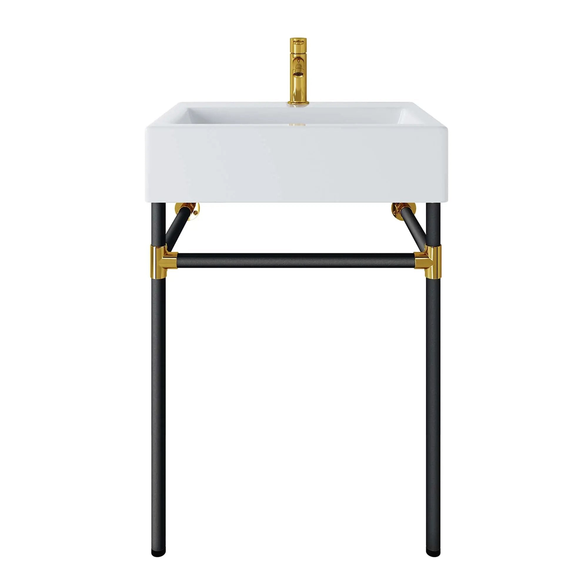 Redeem 24" Wall-Mount Black Stainless Steel Bathroom Vanity by HouseOfZazla