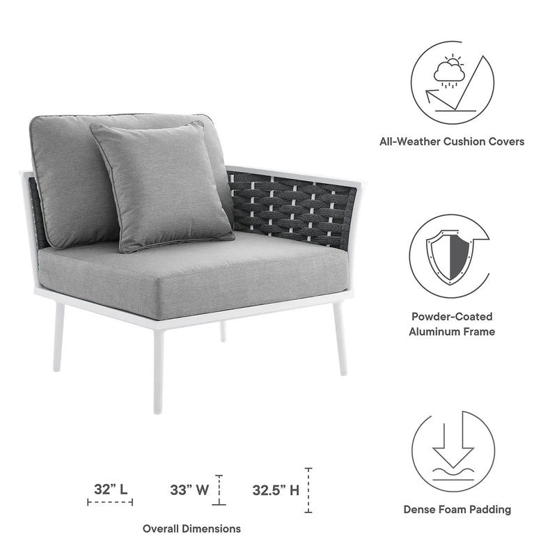 Stance Outdoor Patio Aluminum Right-Facing Armchair by Modway by HouseOfZazla