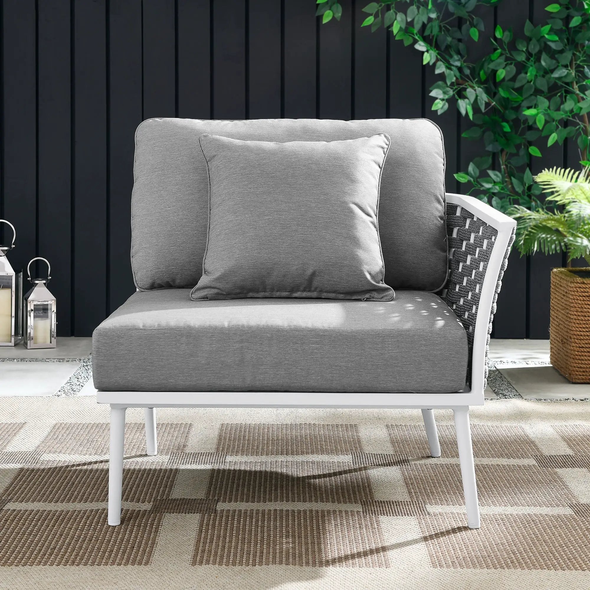 Stance Outdoor Patio Aluminum Right-Facing Armchair by Modway by HouseOfZazla