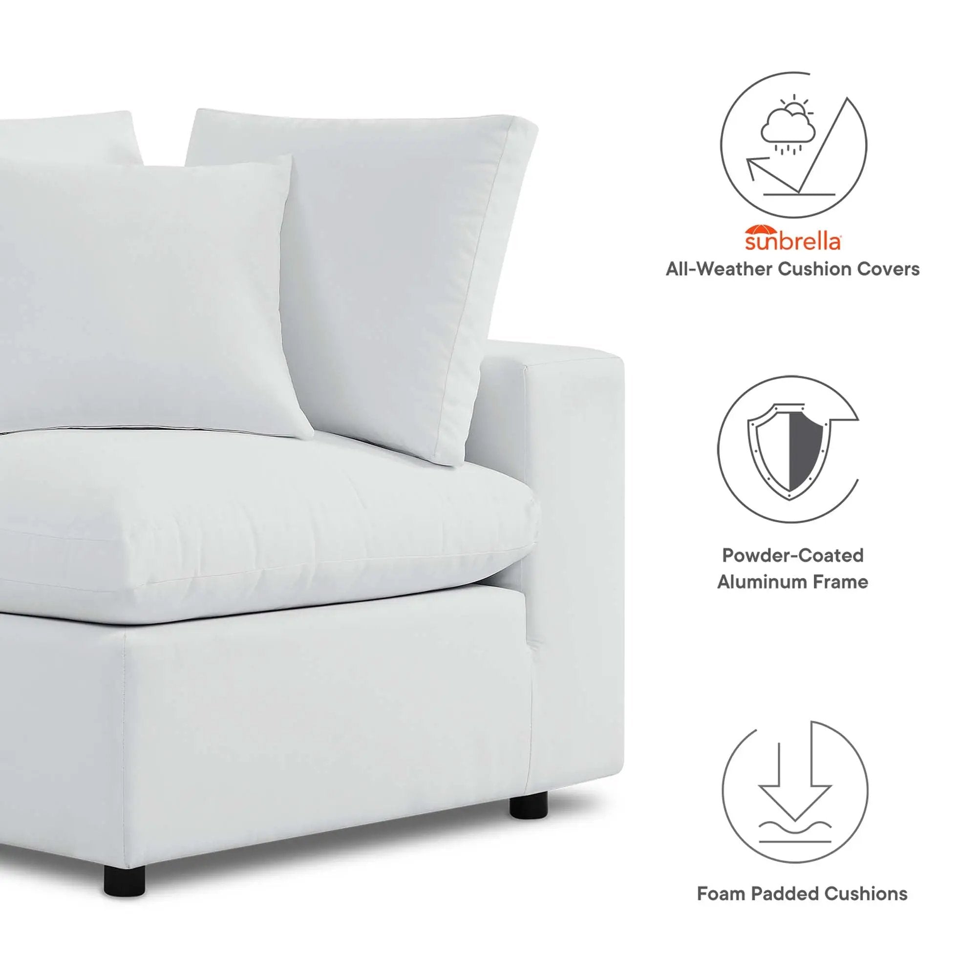 Commix Sunbrella Outdoor Patio Sofa by Modway by HouseOfZazla