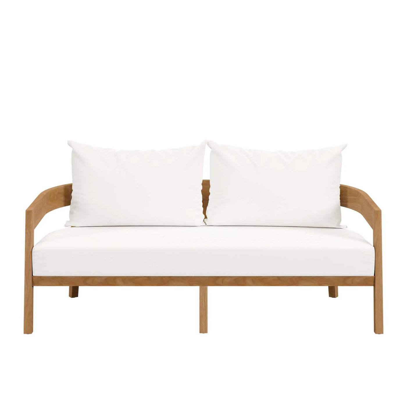 Brisbane Teak Wood Outdoor Patio Loveseat by Modway by HouseOfZazla