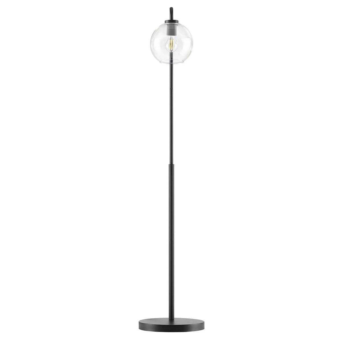 Silo Glass Globe Glass and Metal Floor Lamp by Modway by HouseOfZazla