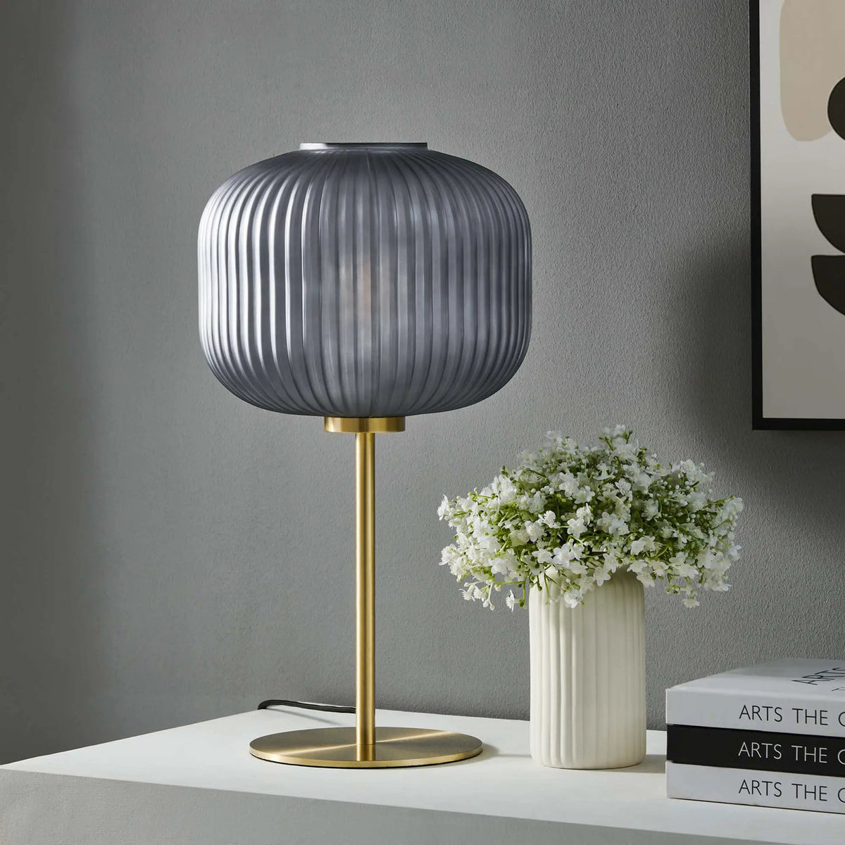 Reprise Glass Sphere Glass and Metal Table Lamp by Modway by HouseOfZazla