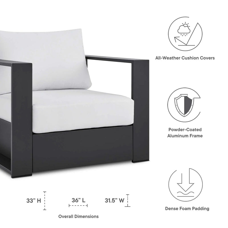Tahoe Outdoor Patio Aluminum Armchair by Modway by HouseOfZazla