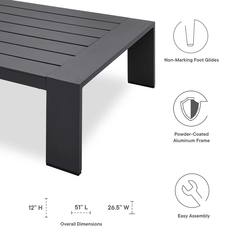 Tahoe Outdoor Patio Coffee Table by Modway by HouseOfZazla