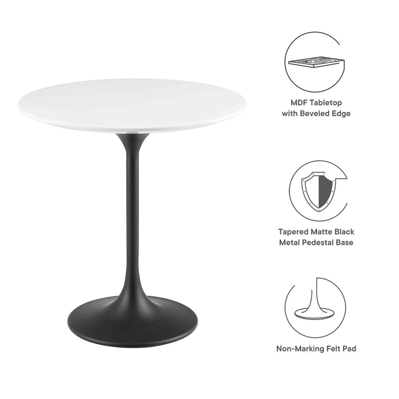 Lippa 20" Round Wood Side Table by Modway by HouseOfZazla