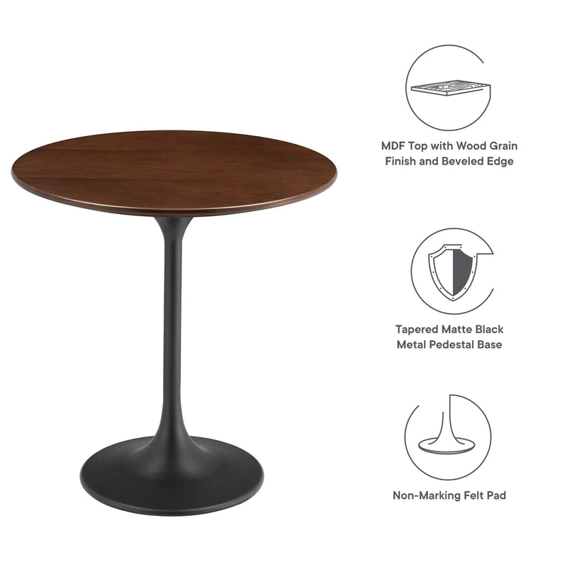 Lippa 20" Round Wood Side Table by Modway by HouseOfZazla