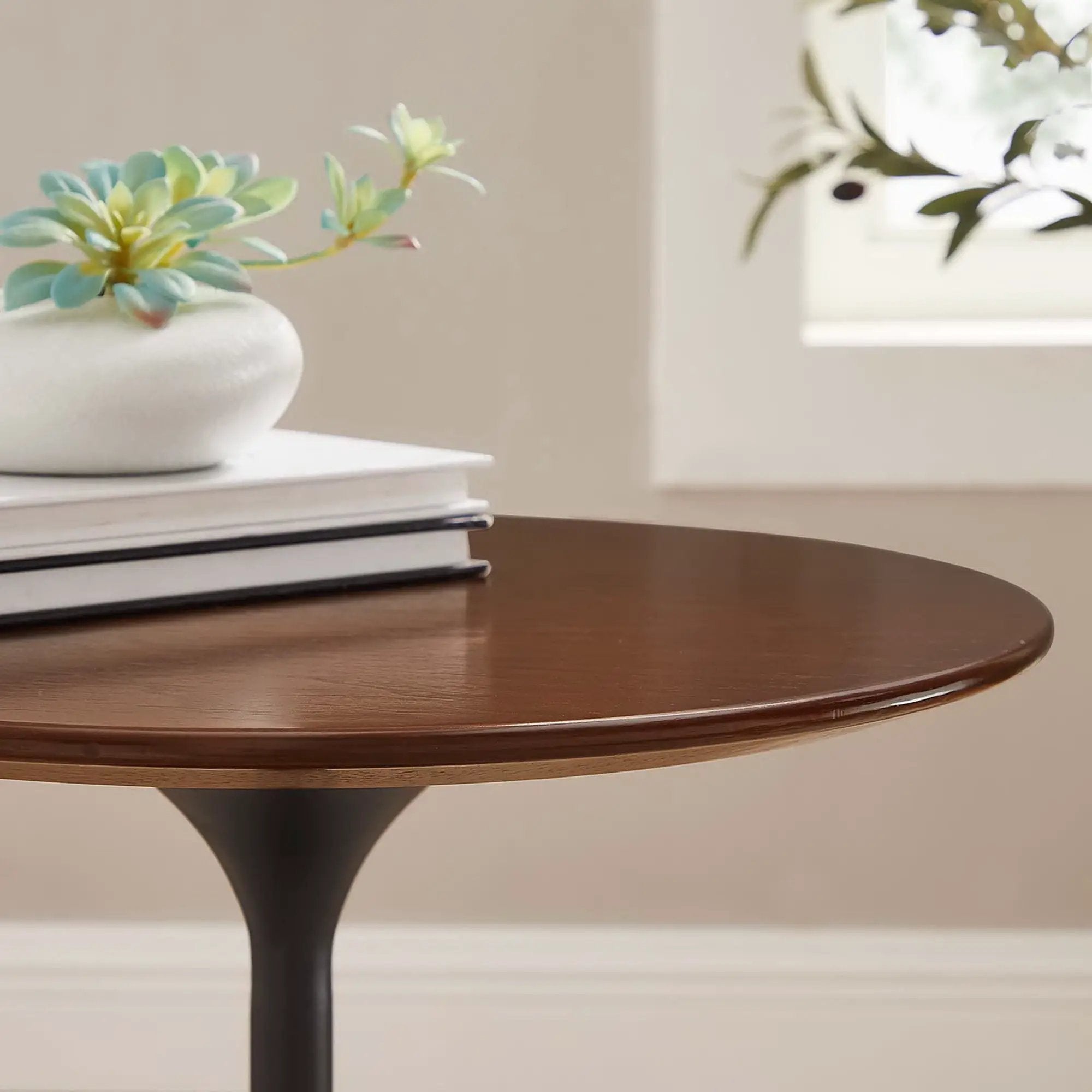Lippa 20" Round Wood Side Table by Modway by HouseOfZazla