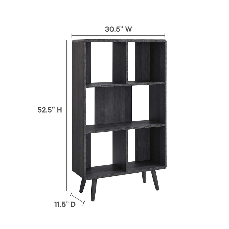 Transmit 5 Shelf Wood Grain Bookcase by Modway by HouseOfZazla