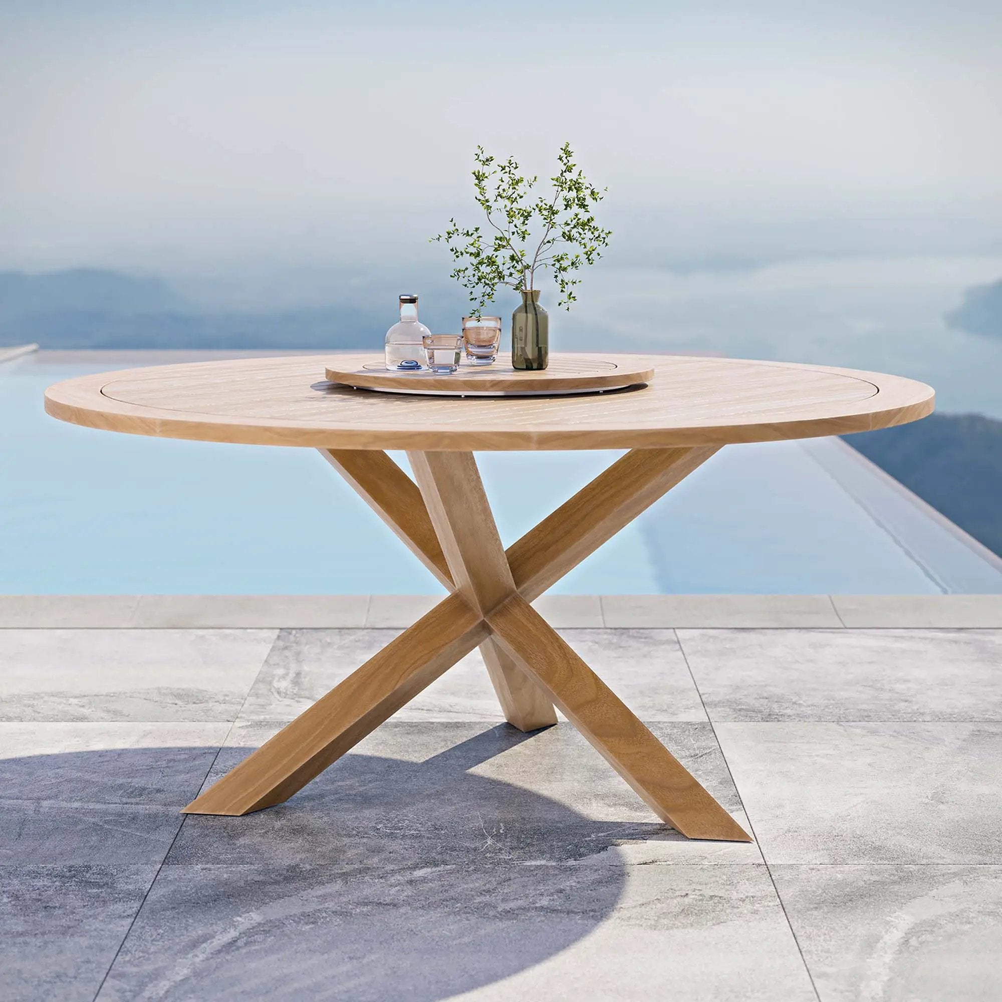 Wellspring 63" Outdoor Patio Teak Wood Dining Table by Modway by HouseOfZazla