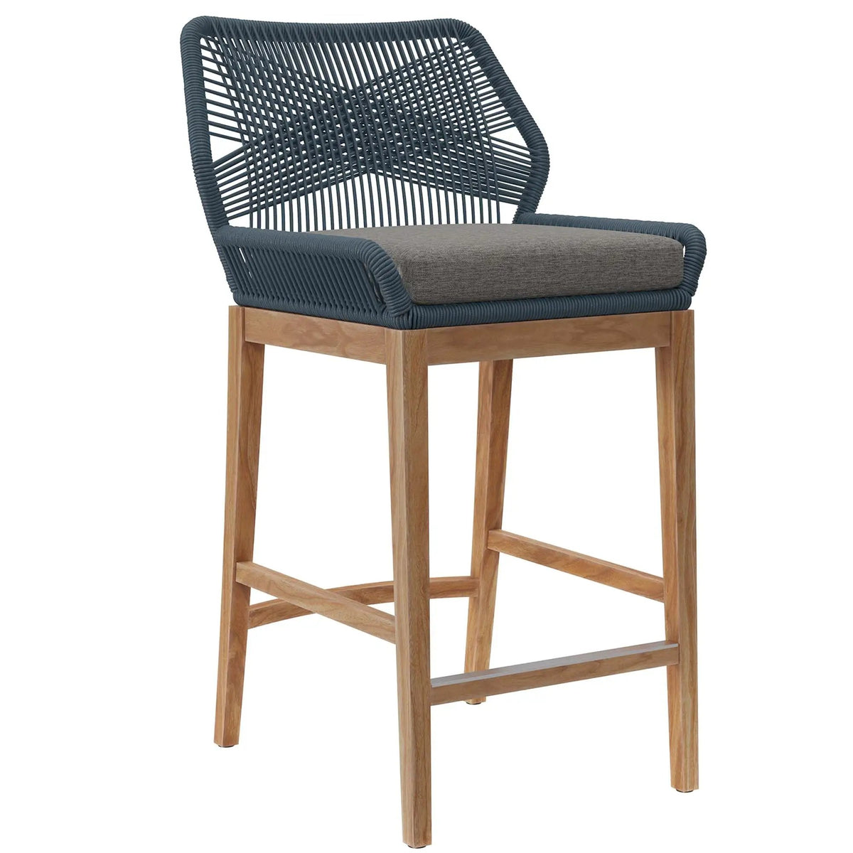Wellspring Outdoor Patio Teak Wood Bar Stool by Modway by HouseOfZazla