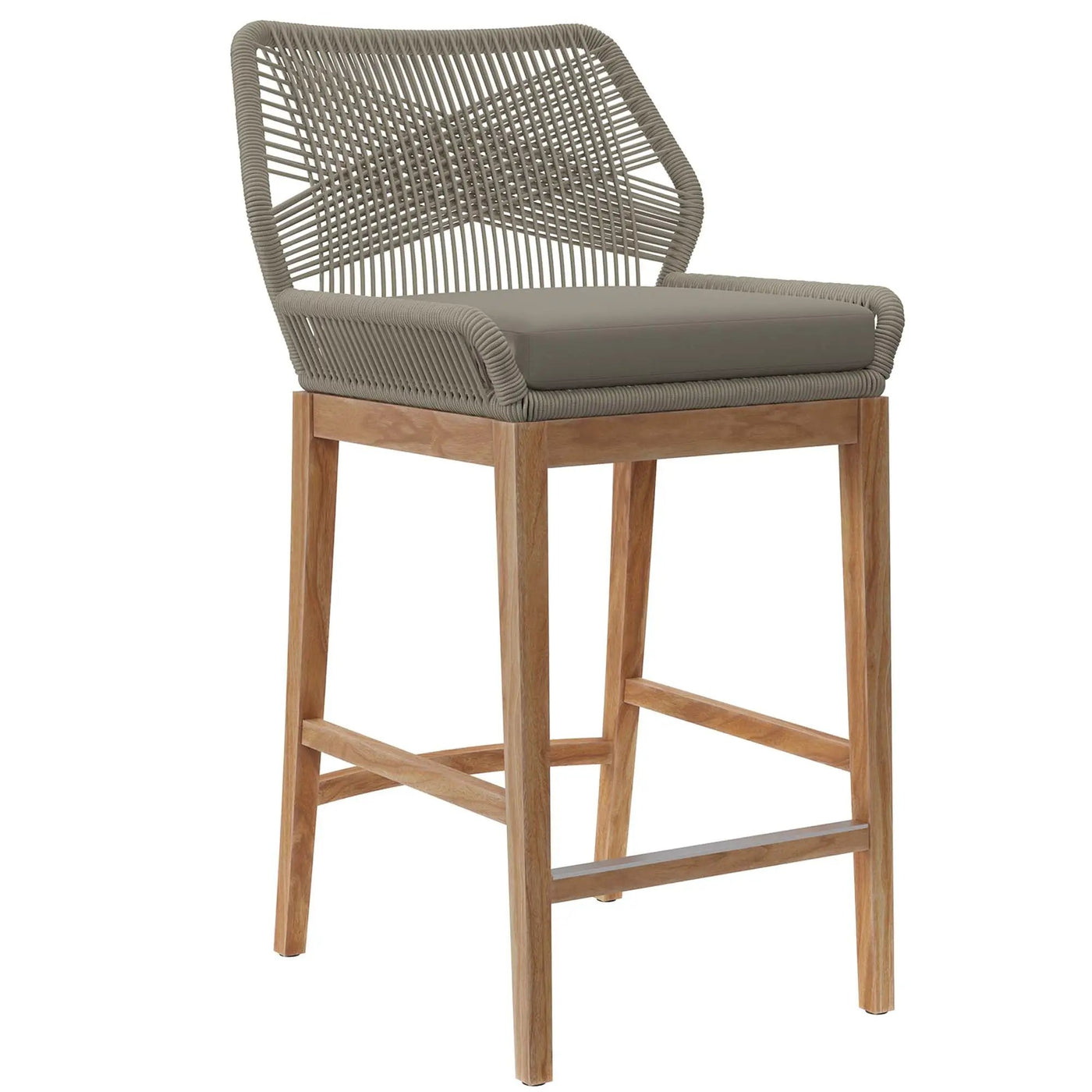 Wellspring Outdoor Patio Teak Wood Bar Stool by Modway by HouseOfZazla