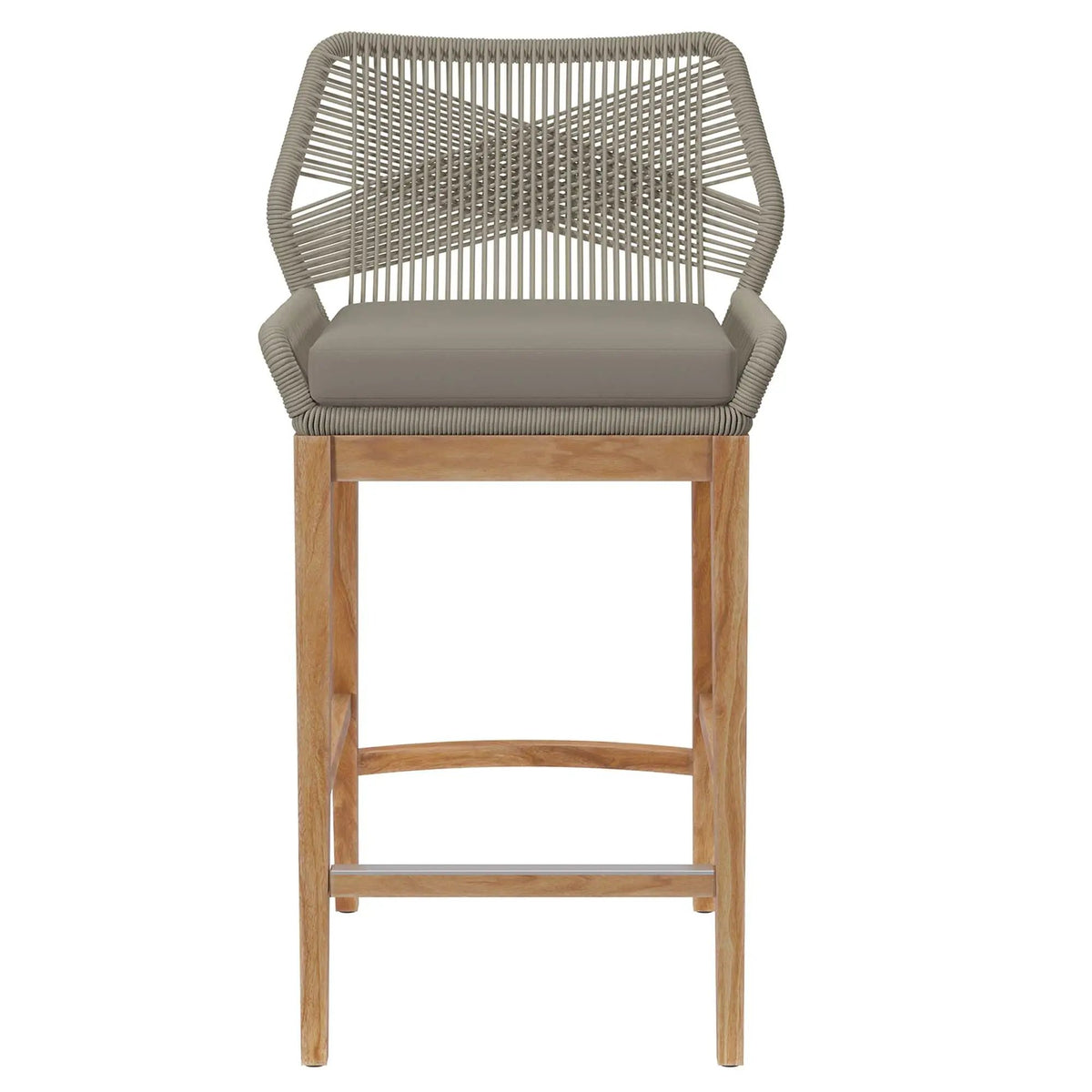 Wellspring Outdoor Patio Teak Wood Bar Stool by Modway by HouseOfZazla