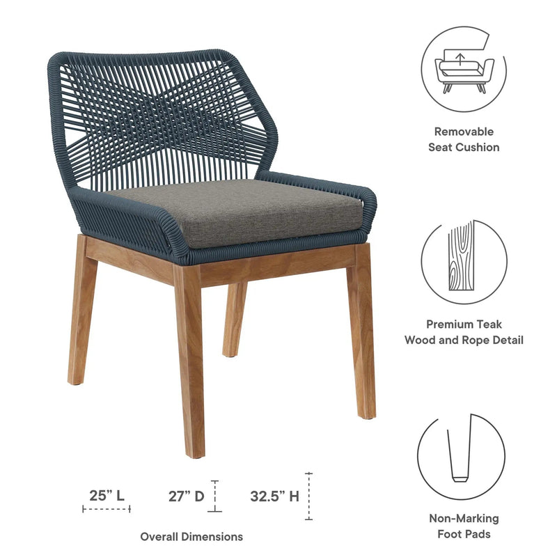 Wellspring Outdoor Patio Teak Wood Dining Chair by Modway by HouseOfZazla