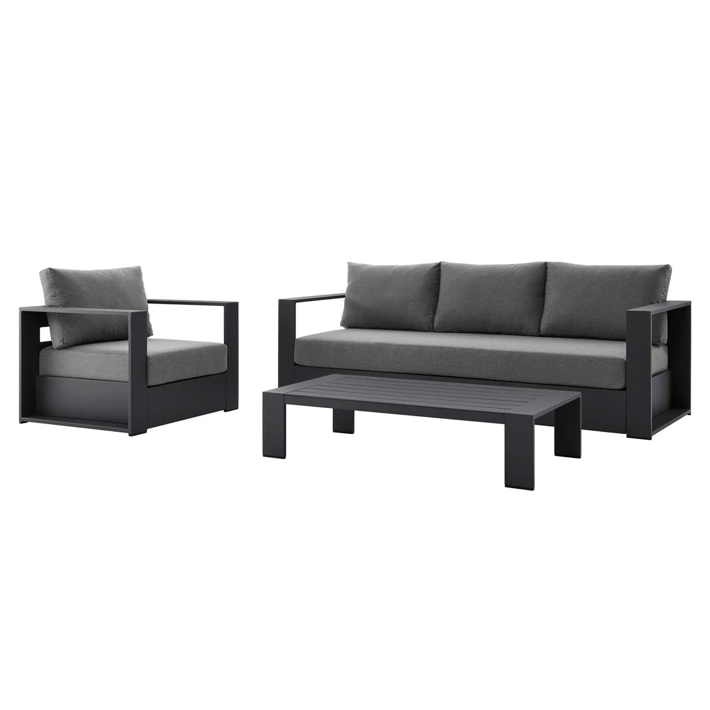 Tahoe 3-Piece Outdoor Patio Powder-Coated Aluminum Set by Modway by HouseOfZazla