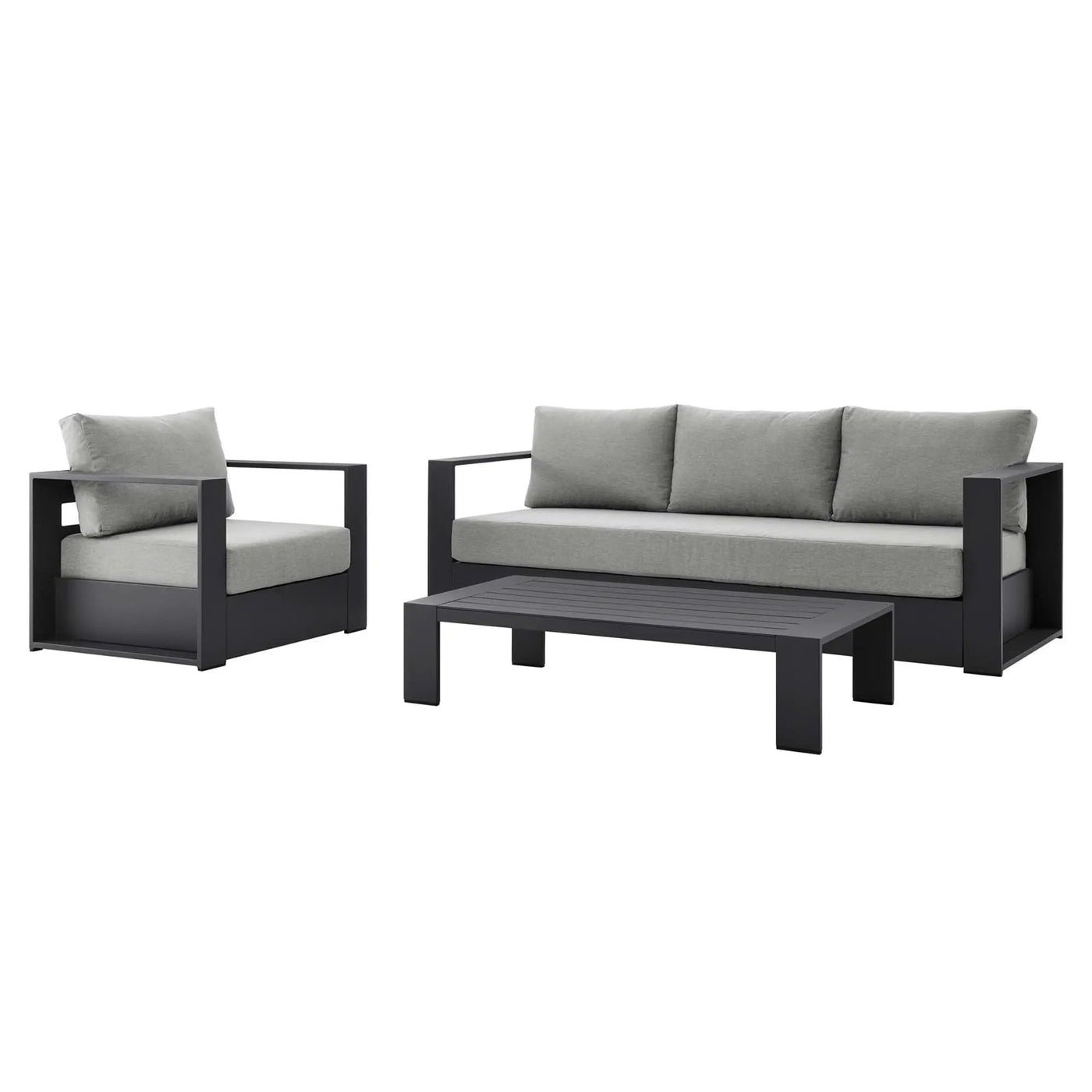 Tahoe 3-Piece Outdoor Patio Powder-Coated Aluminum Set by Modway by HouseOfZazla