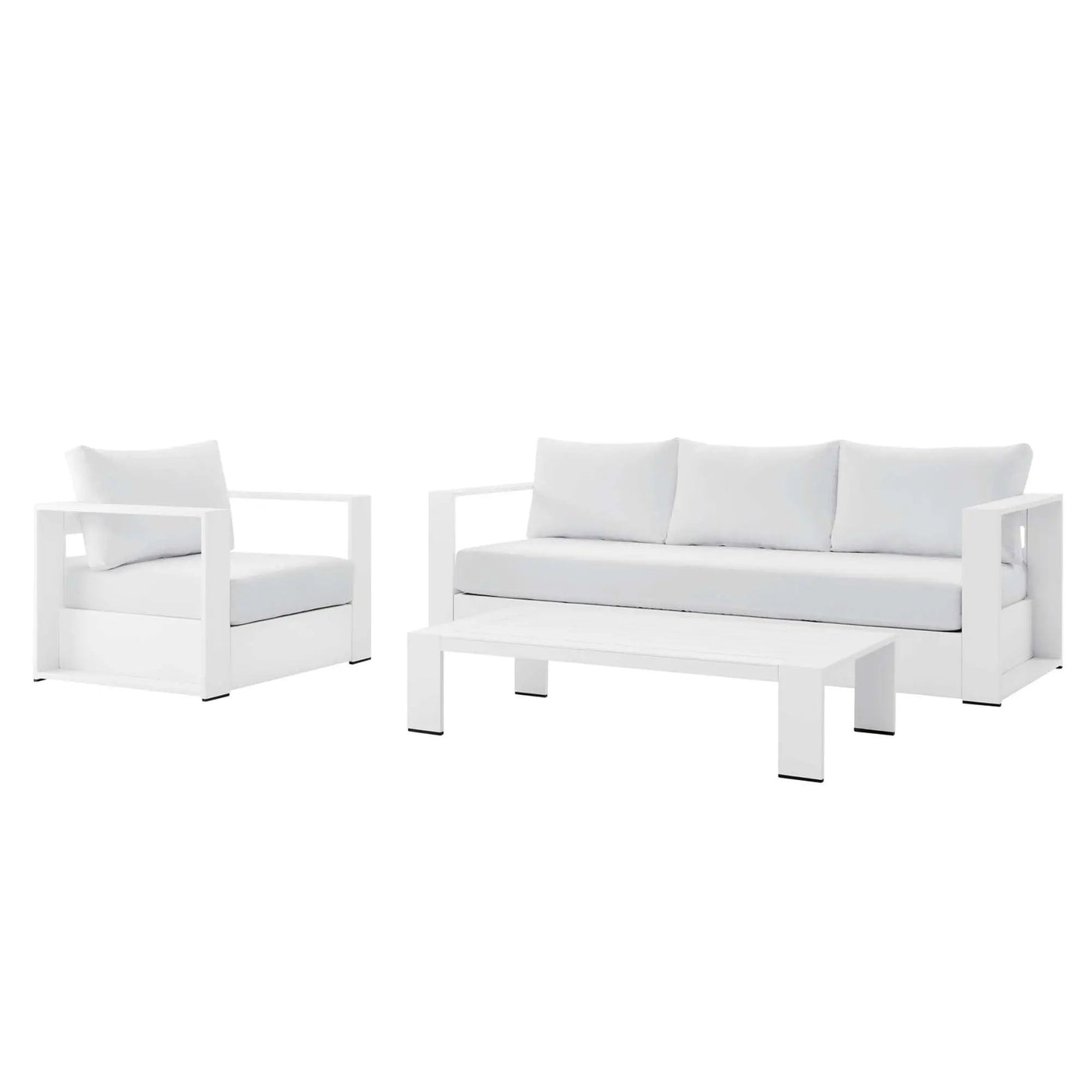 Tahoe 3-Piece Outdoor Patio Powder-Coated Aluminum Set by Modway by HouseOfZazla