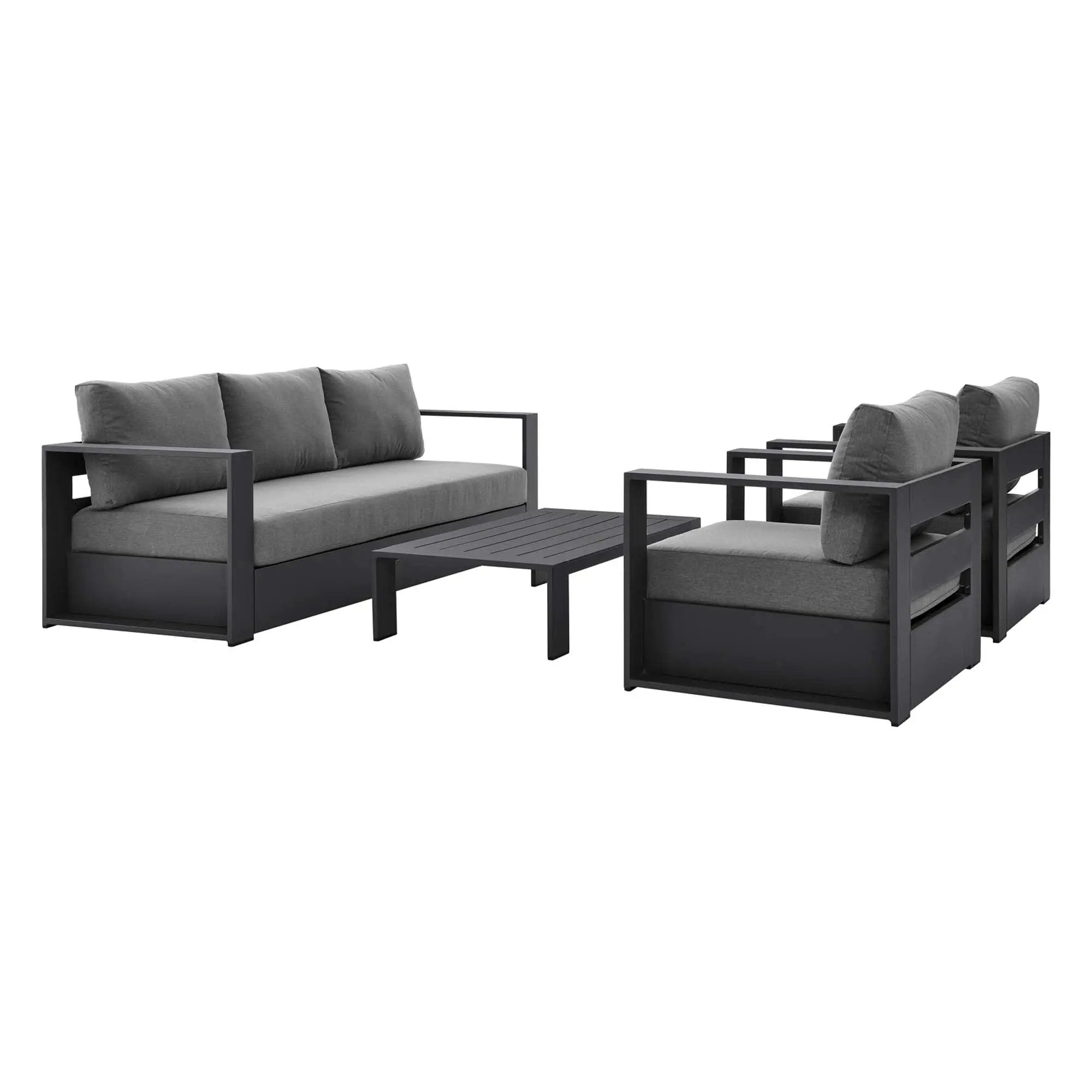 Tahoe 4-Piece Outdoor Patio Powder-Coated Aluminum Set by Modway by HouseOfZazla
