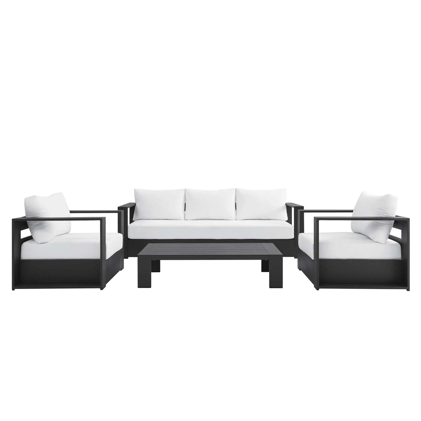 Tahoe 4-Piece Outdoor Patio Powder-Coated Aluminum Set by Modway by HouseOfZazla