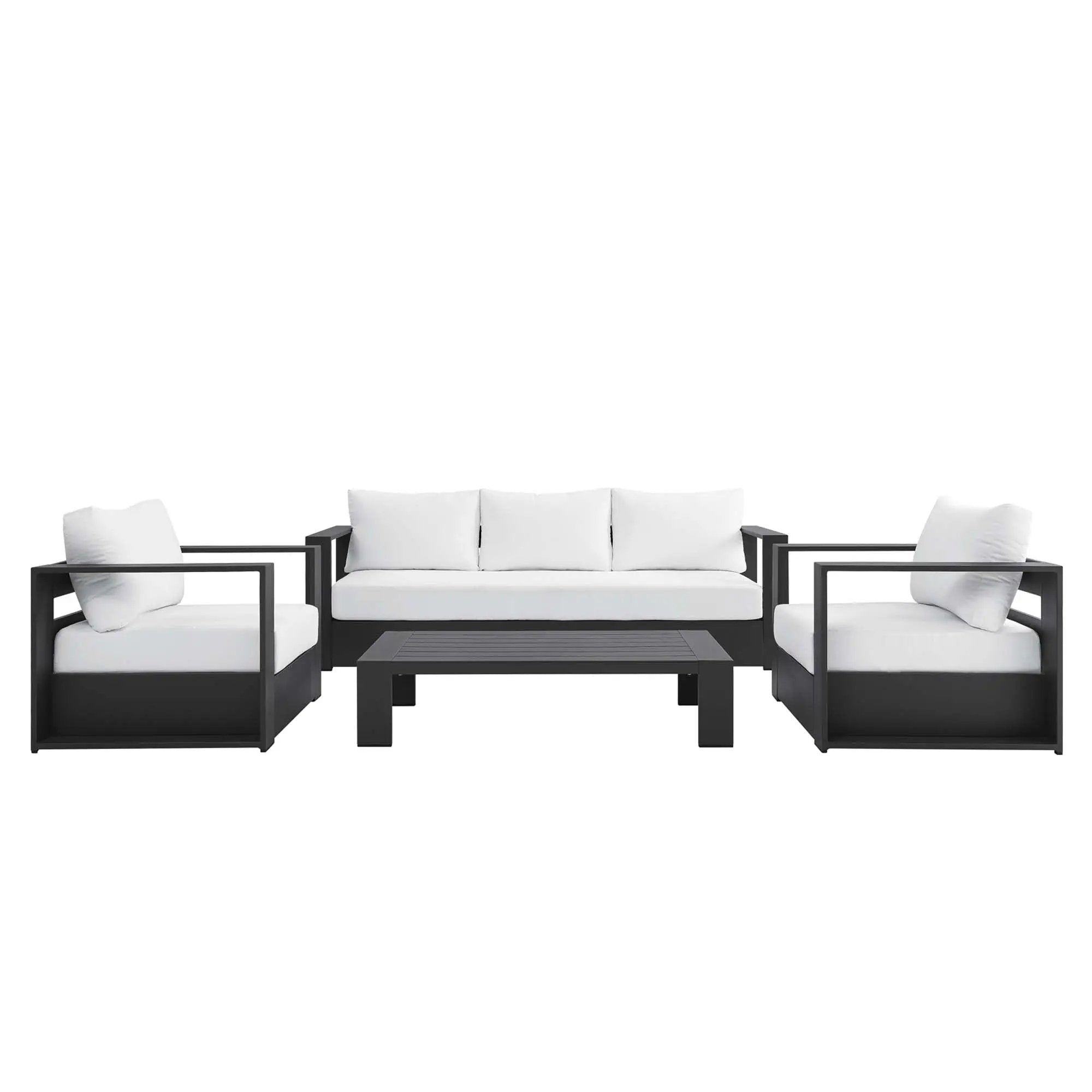 Tahoe 4-Piece Outdoor Patio Powder-Coated Aluminum Set by Modway by HouseOfZazla