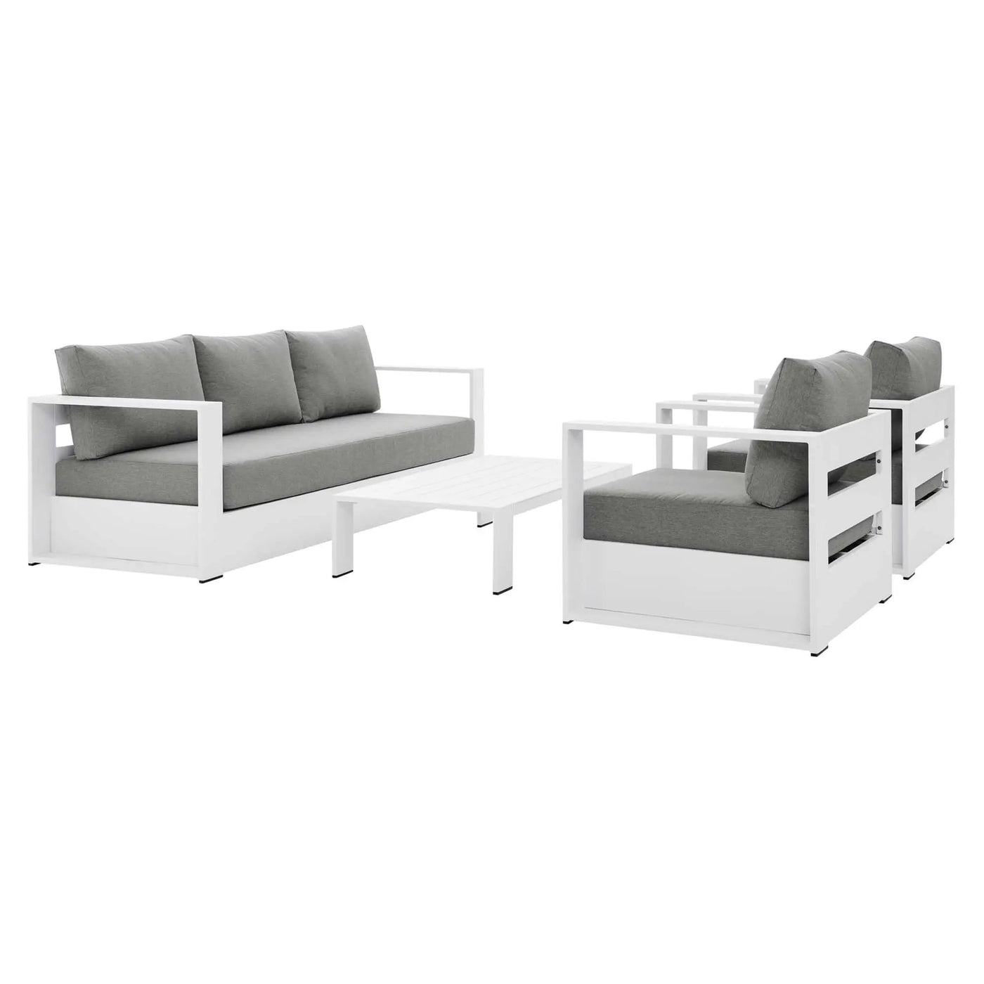 Tahoe 4-Piece Outdoor Patio Powder-Coated Aluminum Set by Modway by HouseOfZazla