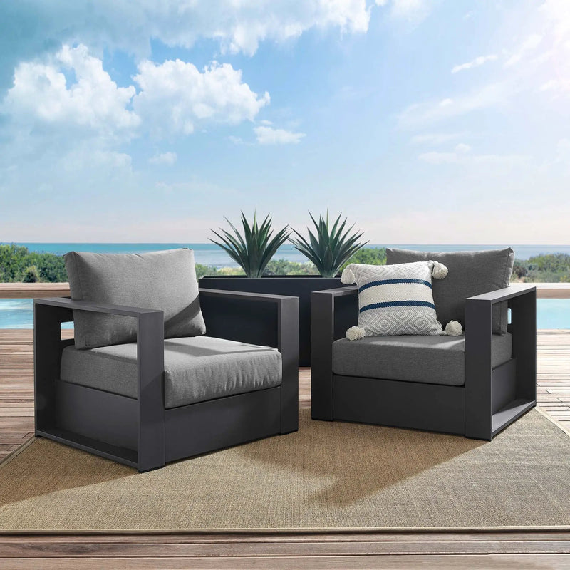 Tahoe 2-Piece Outdoor Patio Powder-Coated Aluminum Armchair Set by Modway by HouseOfZazla