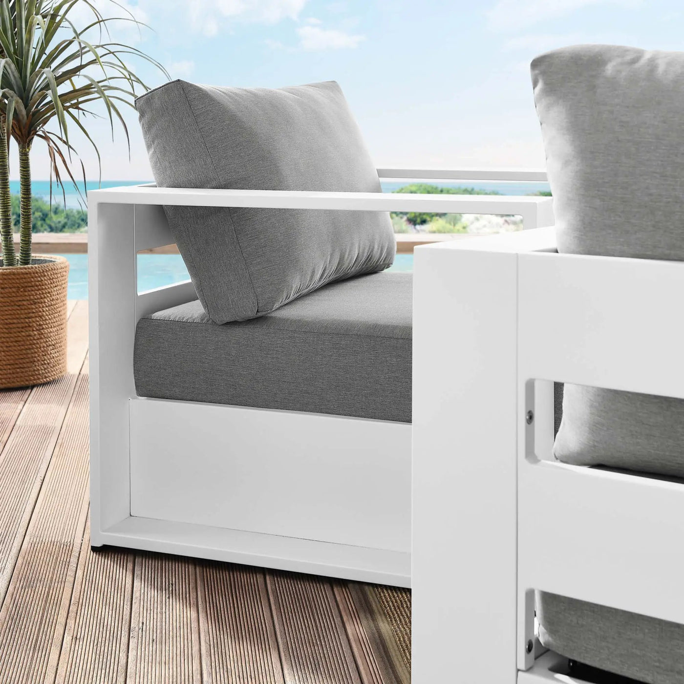 Tahoe 2-Piece Outdoor Patio Powder-Coated Aluminum Armchair Set by Modway by HouseOfZazla