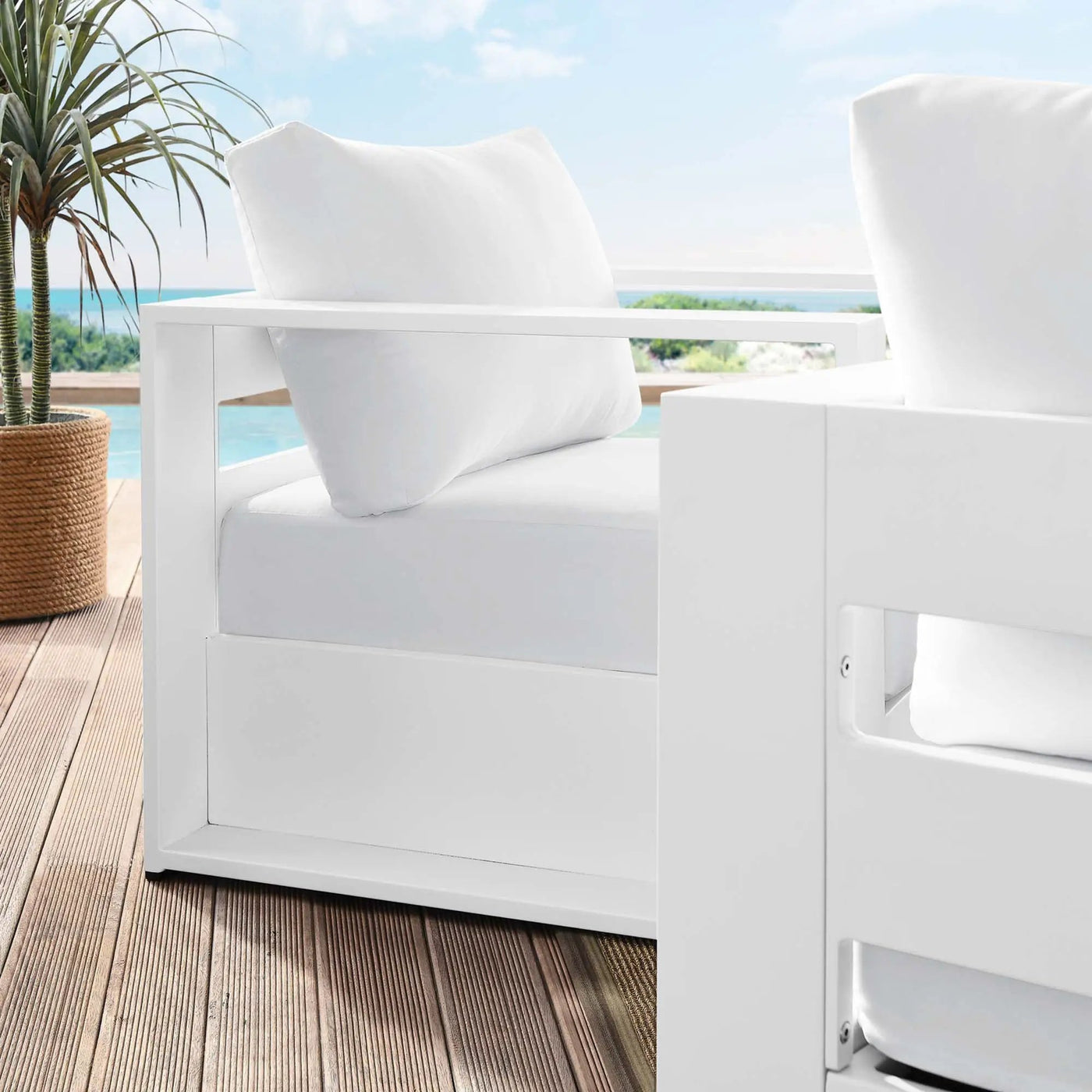 Tahoe 2-Piece Outdoor Patio Powder-Coated Aluminum Armchair Set by Modway by HouseOfZazla