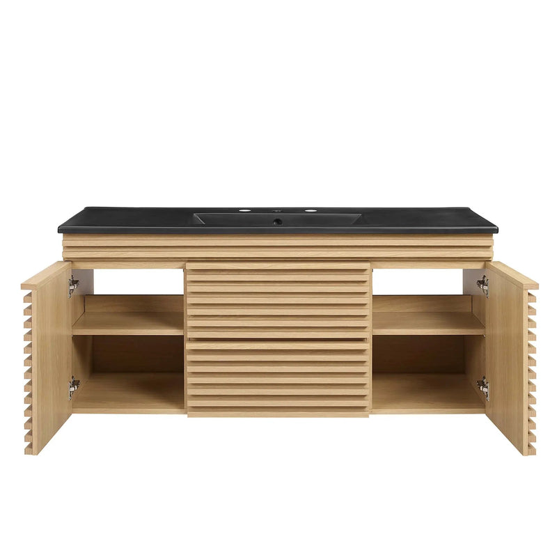 Render 48" Wall-Mount Bathroom Vanity by Modway by HouseOfZazla