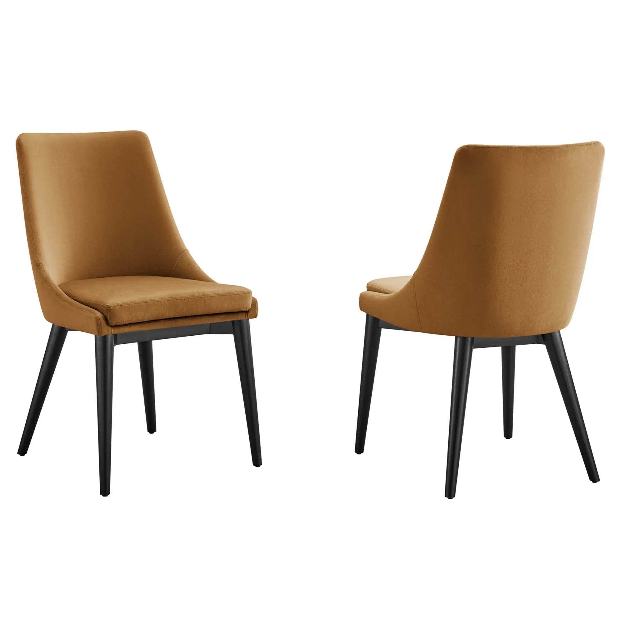 Viscount Accent Performance Velvet Dining Chairs Set of 2 by Modway by HouseOfZazla