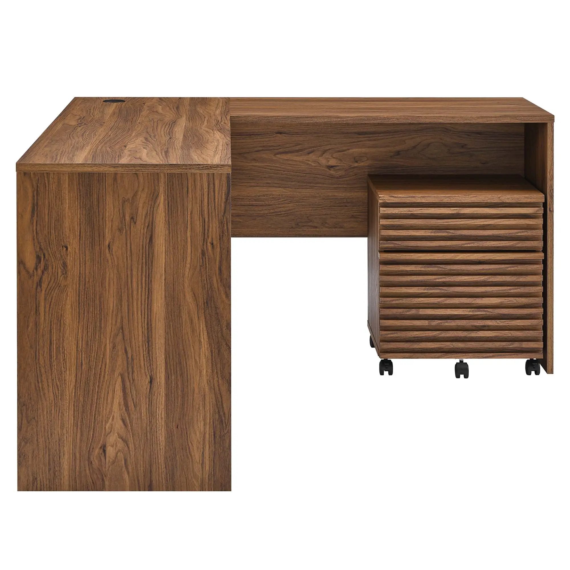 Render Wood Desk and File Cabinet Set by Modway by HouseOfZazla