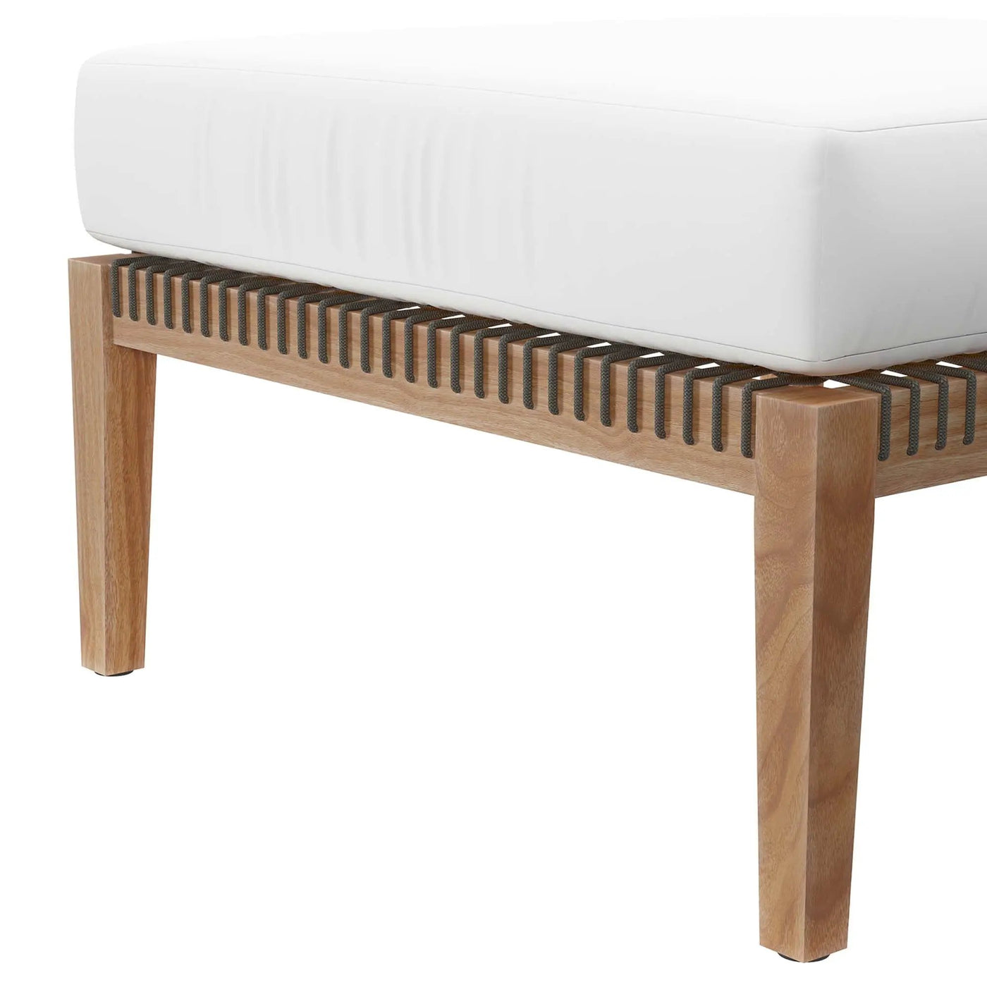 Clearwater Outdoor Patio Teak Wood Ottoman by Modway by HouseOfZazla