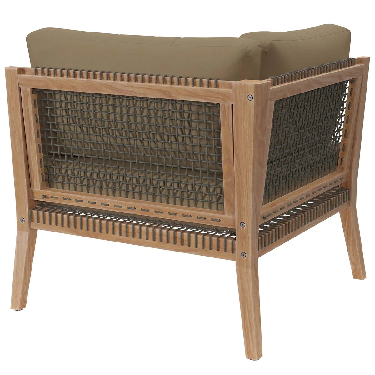 Clearwater Outdoor Patio Teak Wood Corner Chair by Modway by HouseOfZazla