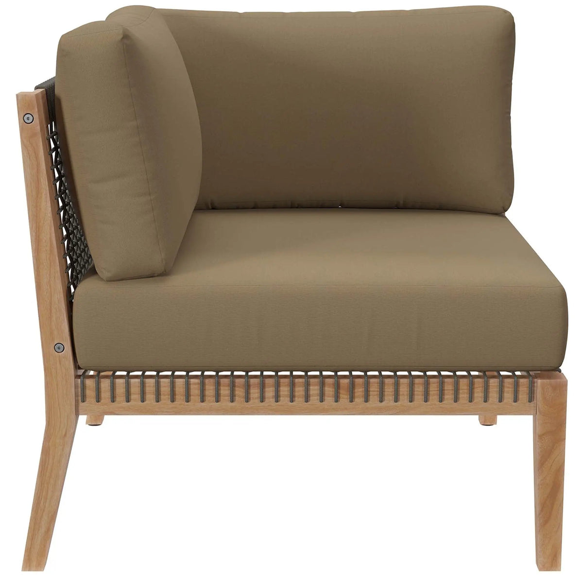 Clearwater Outdoor Patio Teak Wood Corner Chair by Modway by HouseOfZazla