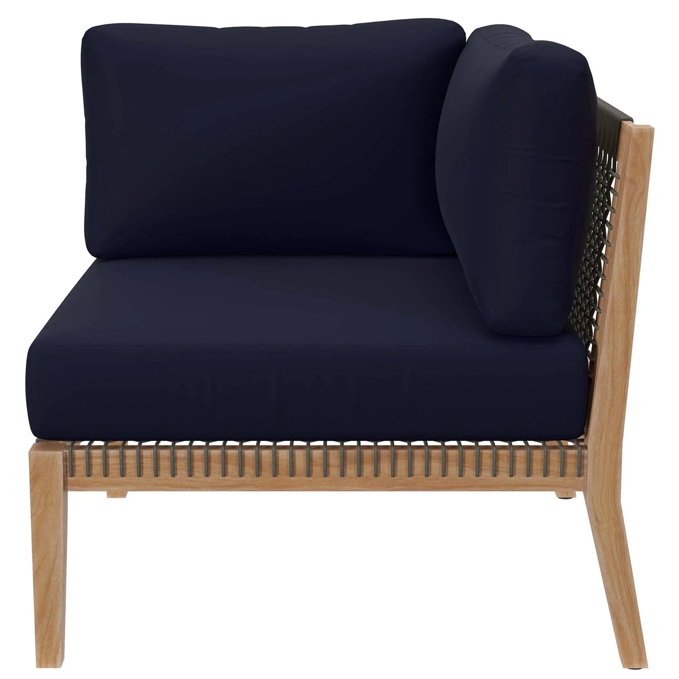 Clearwater Outdoor Patio Teak Wood Corner Chair by Modway by HouseOfZazla