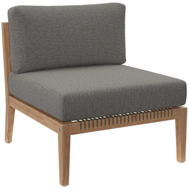 Clearwater Outdoor Patio Teak Wood Armless Chair by Modway by HouseOfZazla