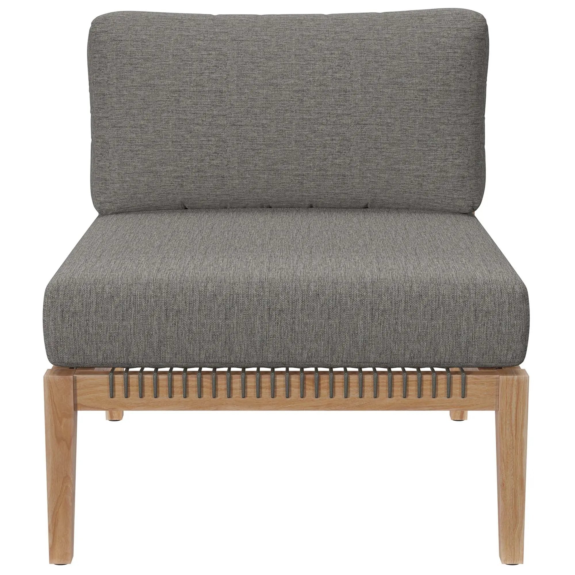 Clearwater Outdoor Patio Teak Wood Armless Chair by Modway by HouseOfZazla