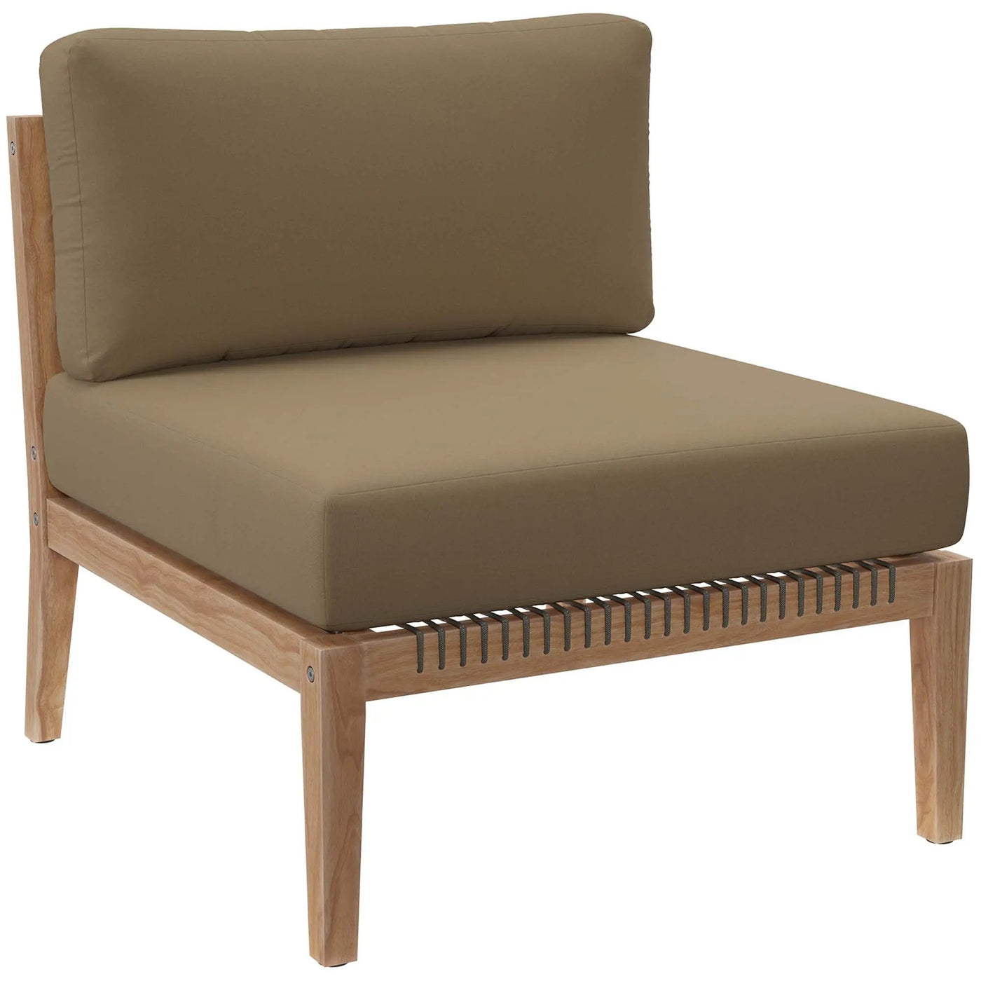 Clearwater Outdoor Patio Teak Wood Armless Chair by Modway by HouseOfZazla