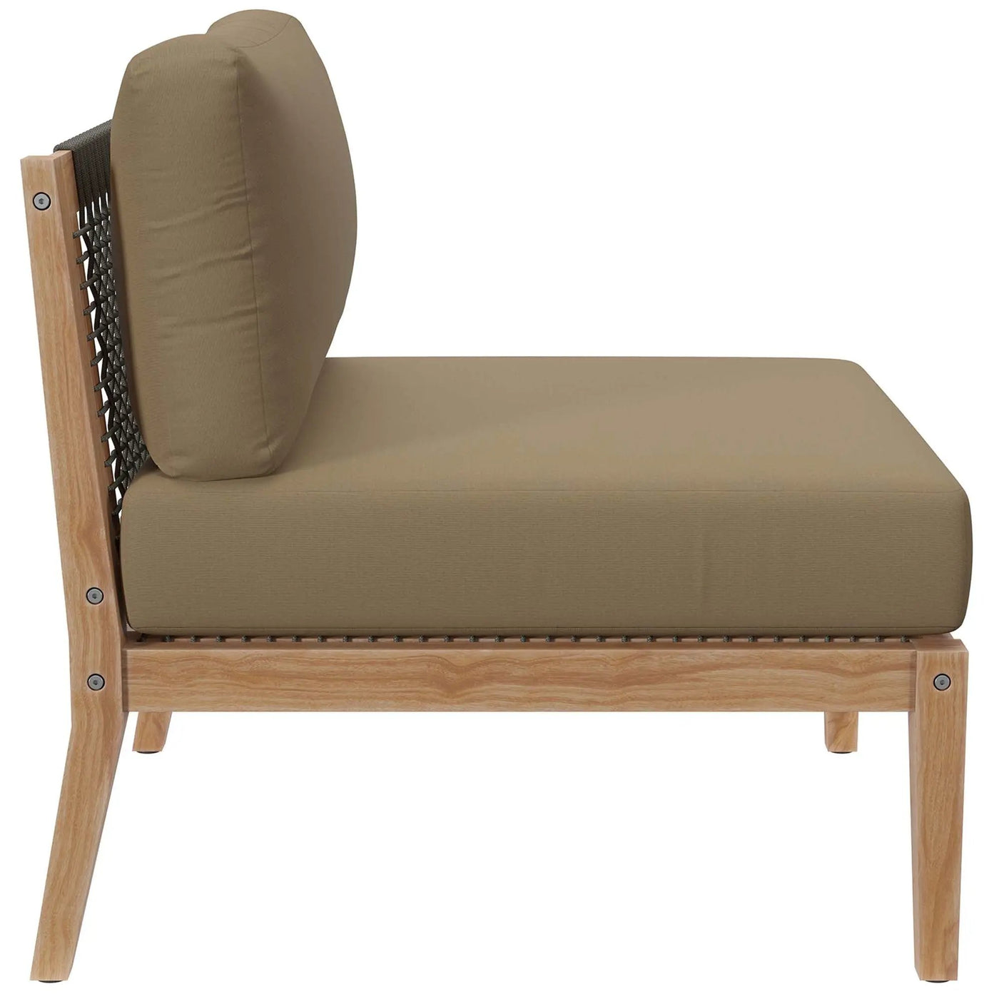 Clearwater Outdoor Patio Teak Wood Armless Chair by Modway by HouseOfZazla