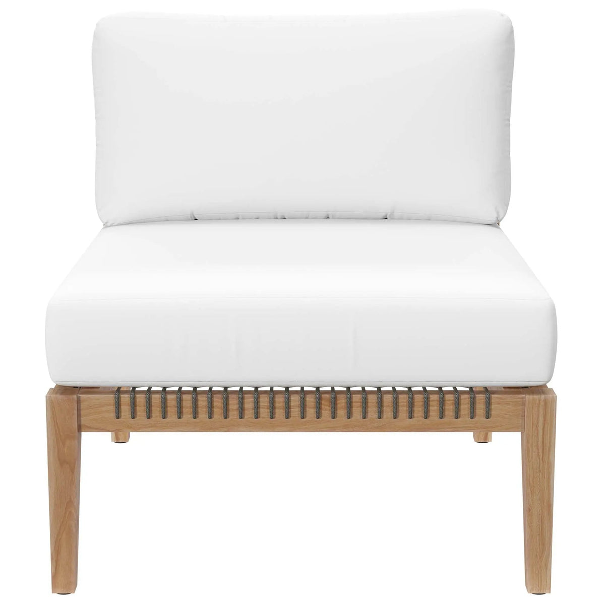 Clearwater Outdoor Patio Teak Wood Armless Chair by Modway by HouseOfZazla