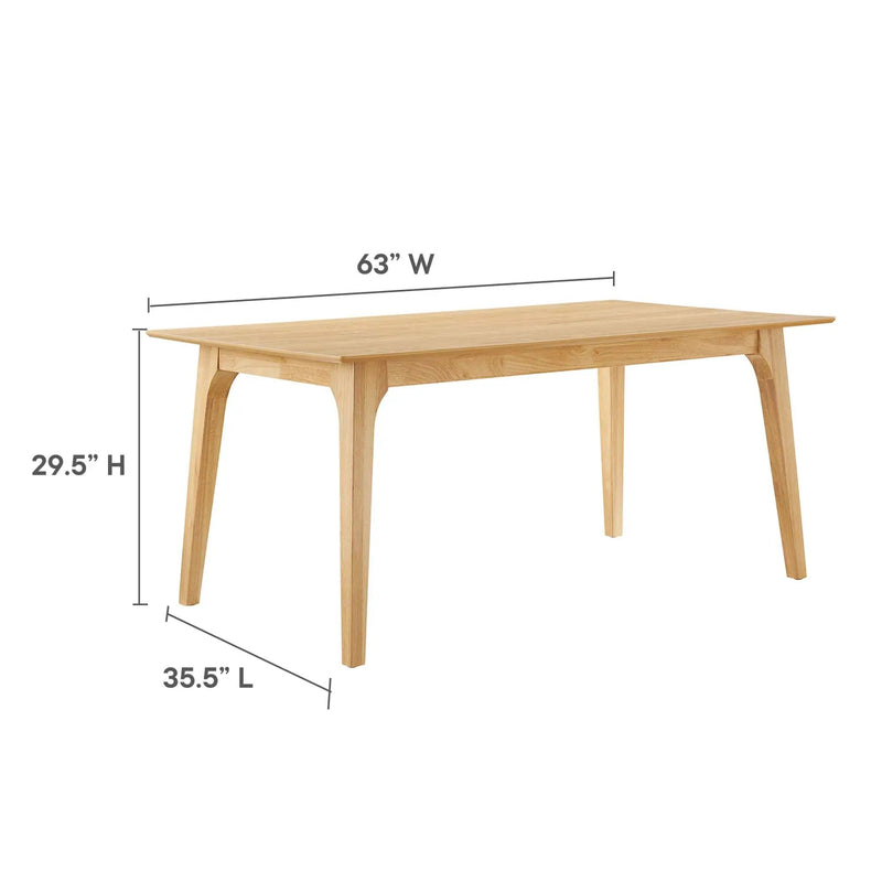 Juxtapose 63" Rectangle Dining Table by Modway by HouseOfZazla