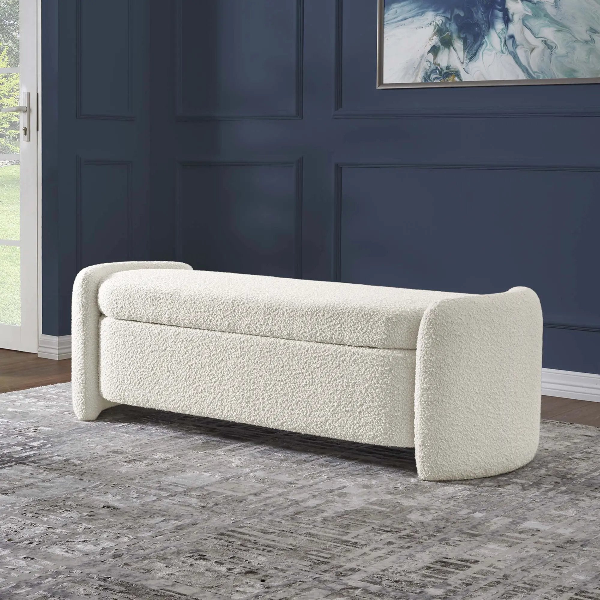 Nebula Boucle Upholstered Bench by Modway by HouseOfZazla