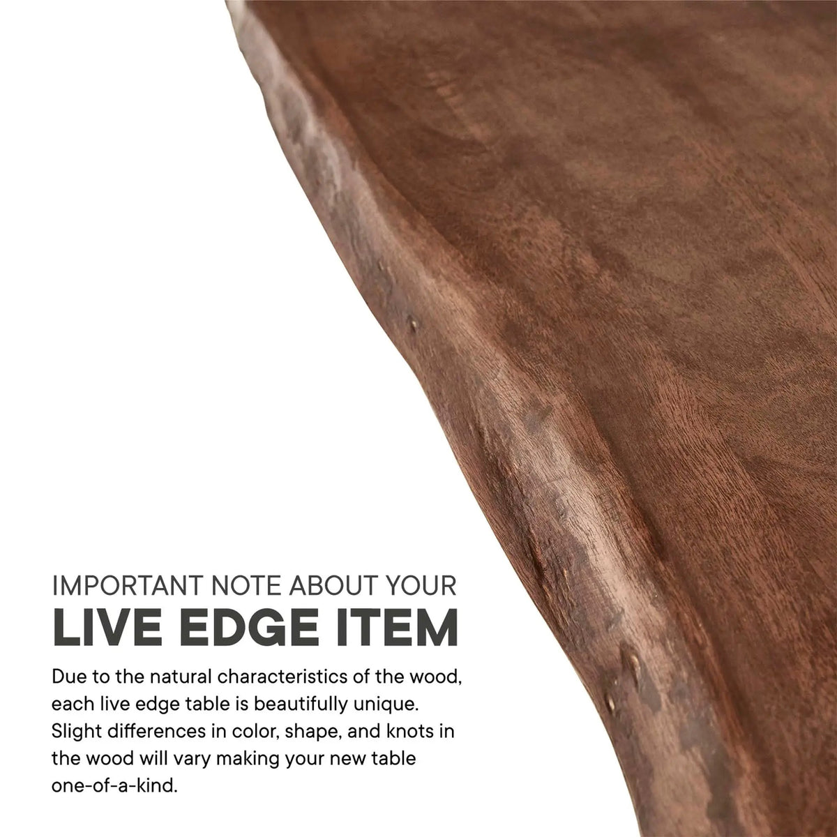 Ardor 74" Live Edge Acacia Wood Dining Table by Modway by HouseOfZazla