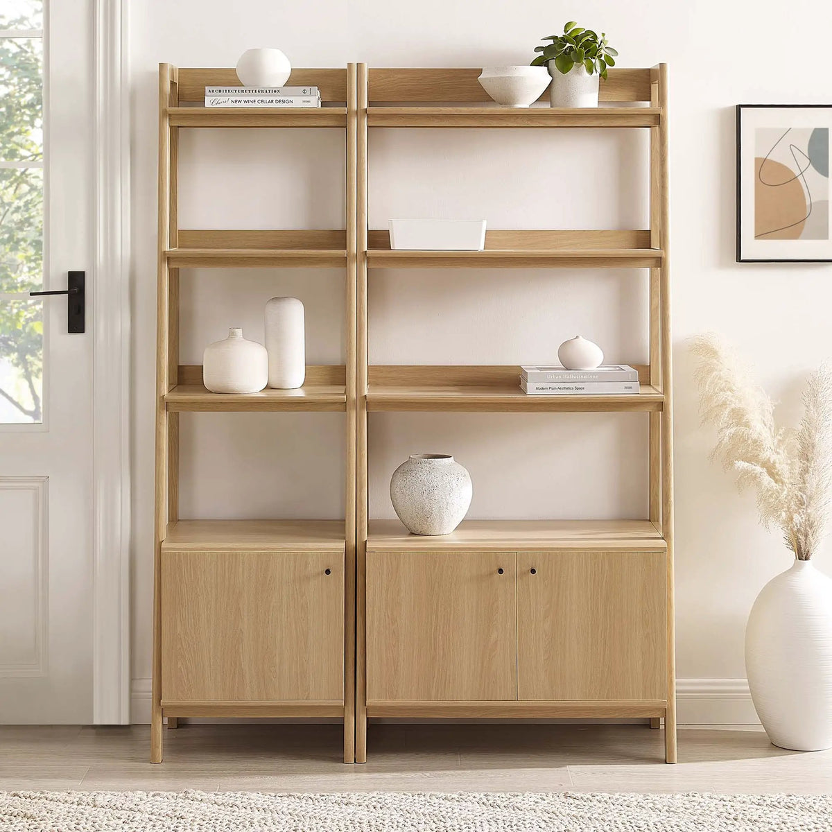 Bixby Wood Bookshelves Set of 2 by Modway by HouseOfZazla