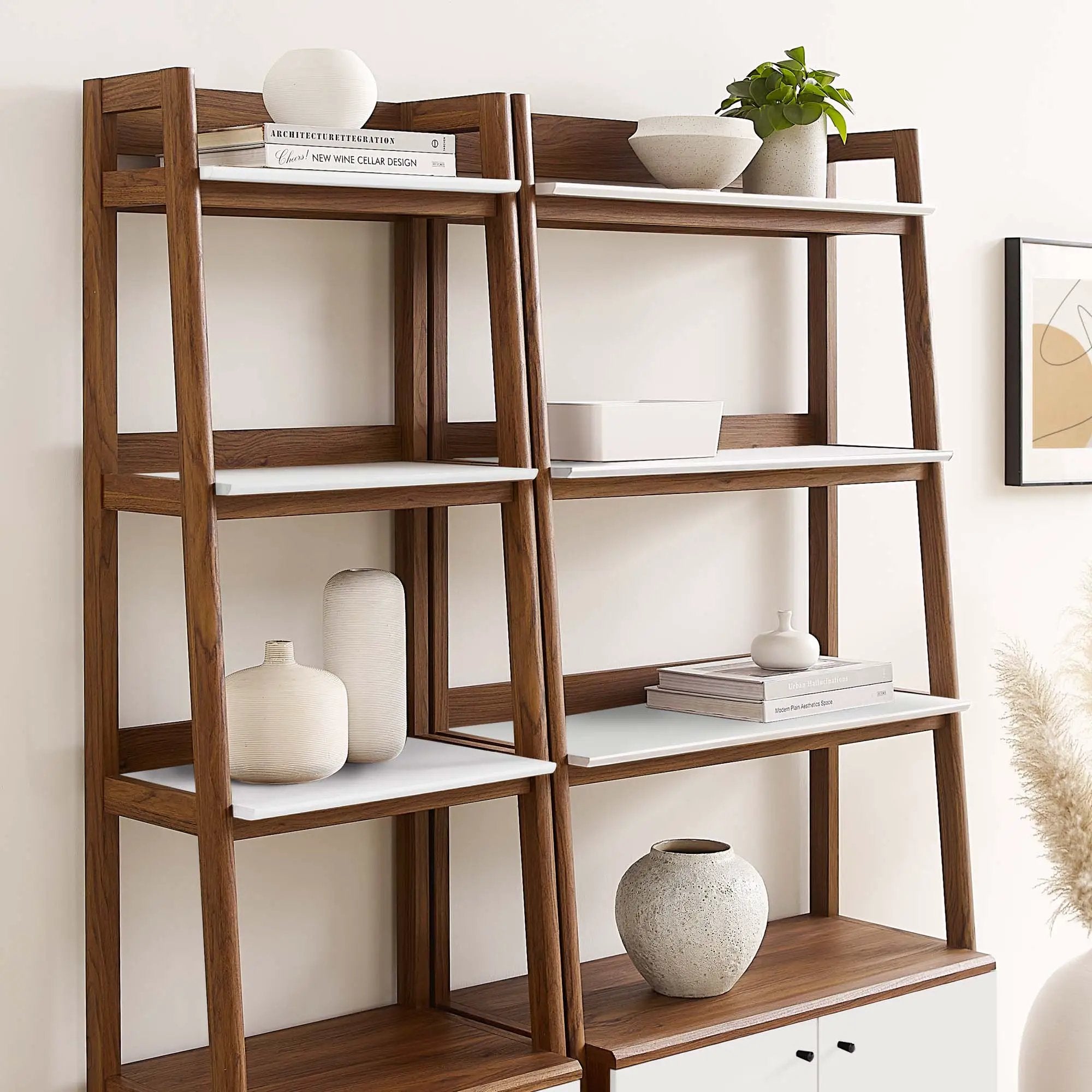 Bixby Wood Bookshelves Set of 2 by Modway by HouseOfZazla