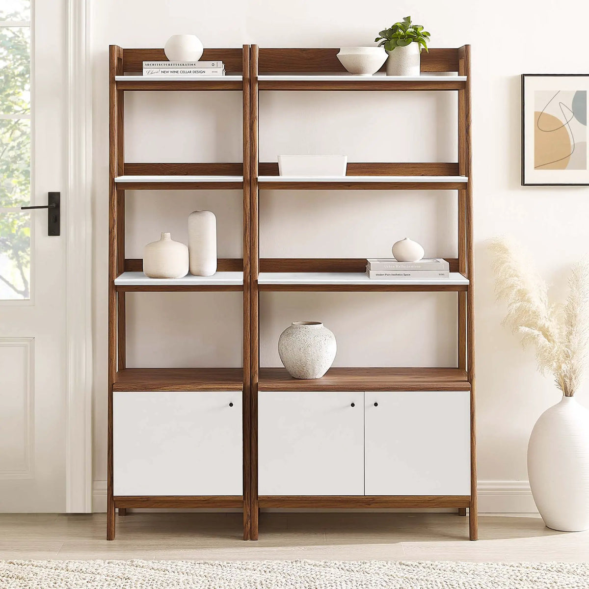 Bixby Wood Bookshelves Set of 2 by Modway by HouseOfZazla