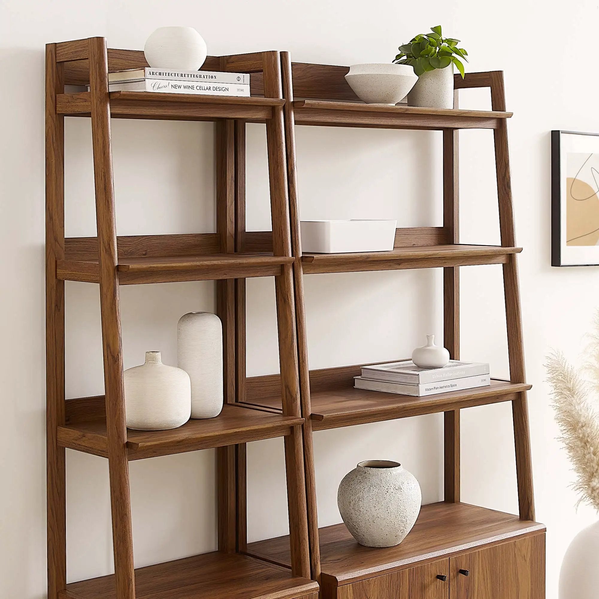 Bixby Wood Bookshelves Set of 2 by Modway by HouseOfZazla