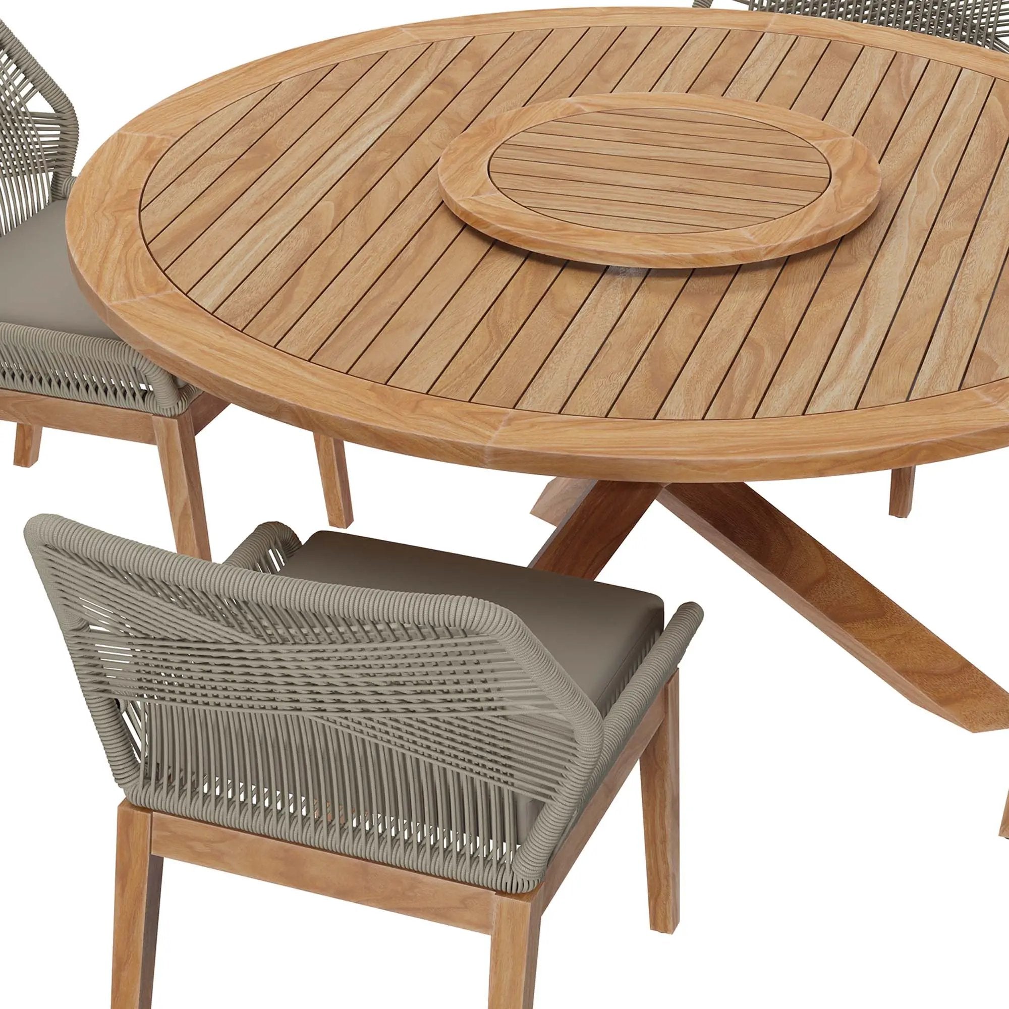Wellspring 5-Piece Outdoor Patio Teak Wood Dining Set by Modway by HouseOfZazla