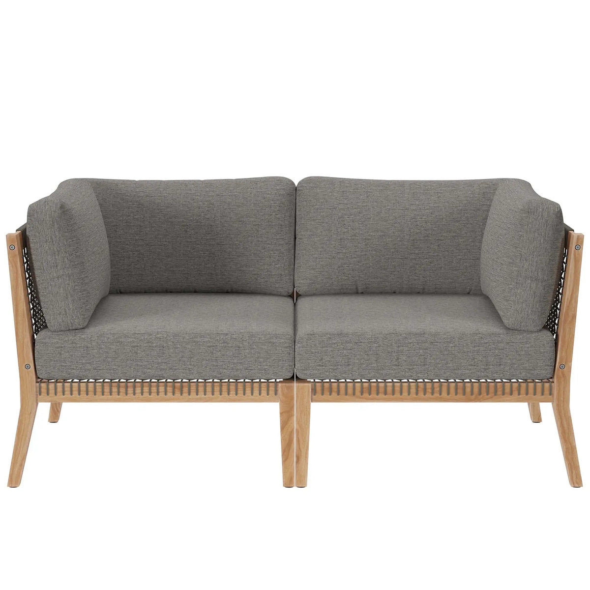 Clearwater Outdoor Patio Teak Wood Loveseat by Modway by HouseOfZazla