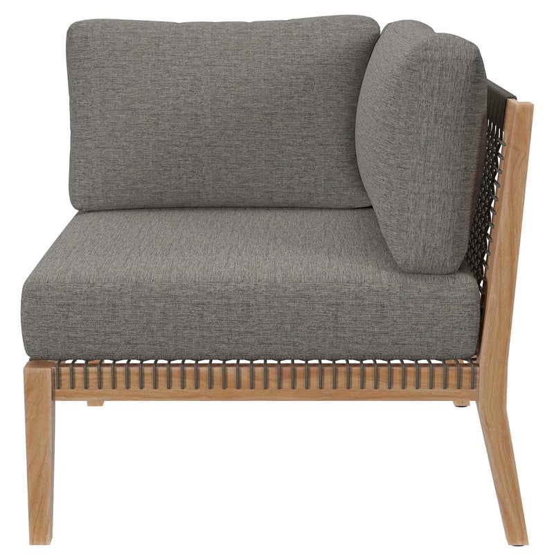 Clearwater Outdoor Patio Teak Wood Loveseat by Modway by HouseOfZazla